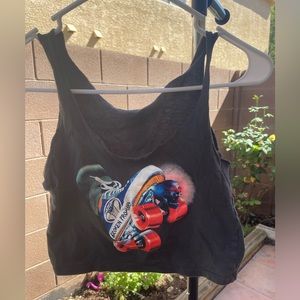 Broken Promises Skate Cropped Tank Top